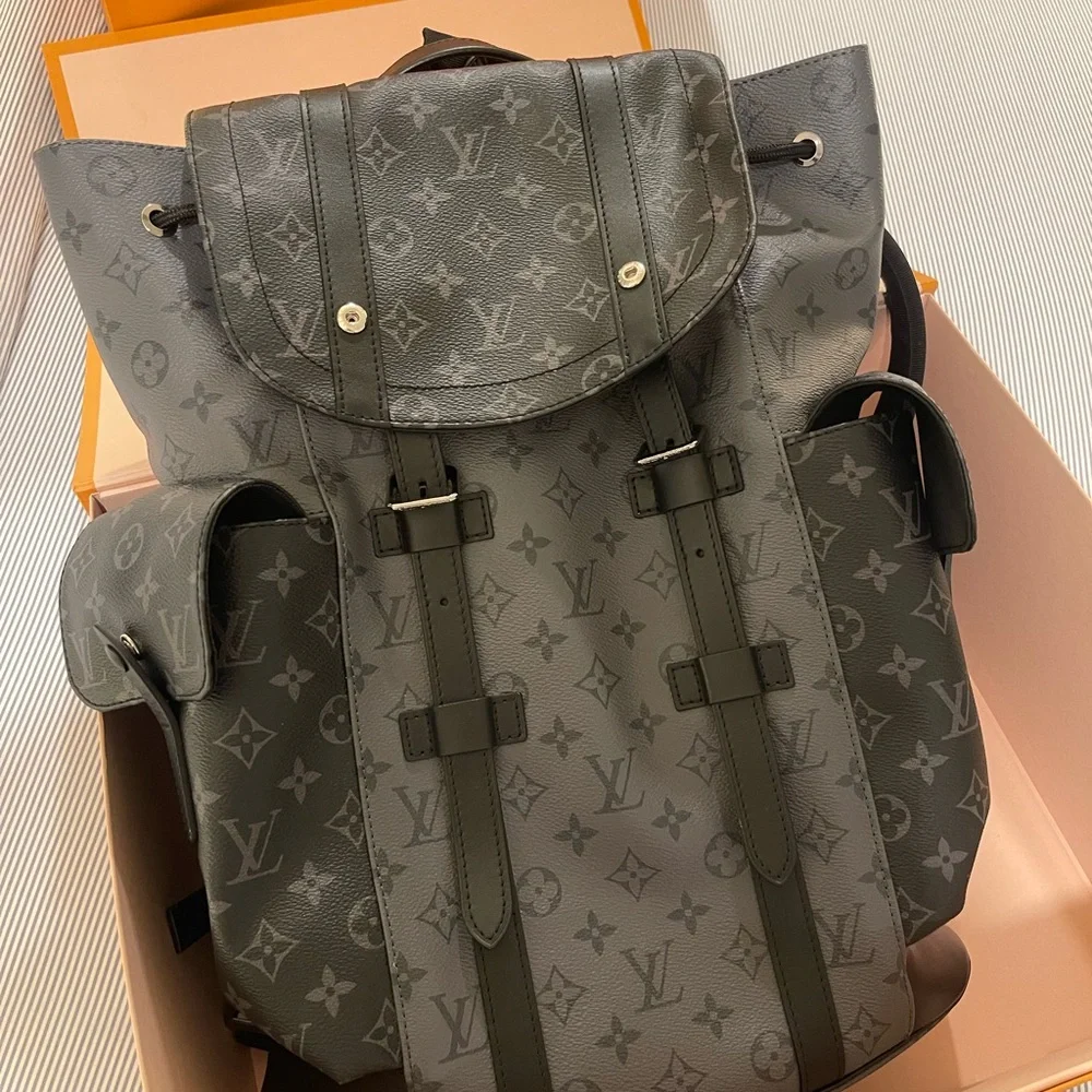 Louis Vuitton Christopher MM Monogram Eclipse Backpack - Picture 9 of 13